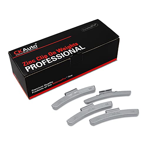 CKAuto MC-Series Zinc Clip on Wheel Weights, 1.75oz, Coated, 25 Pcs/Box - Image 1