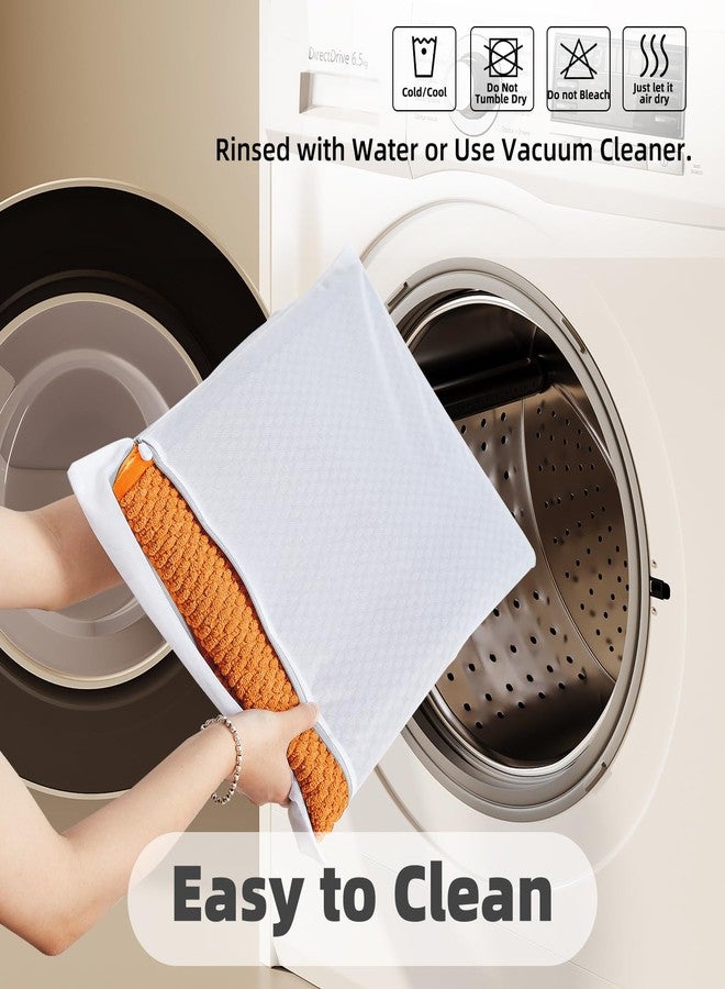 TYUU Bathroom Rugs Non Slip Washable, Super Absorbent Thin Bath Mat Small Quick Dry Low Pile Bathroom Rug, Orange 16"x24" - Image 5