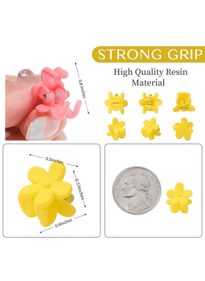 choicbaby choicbaby 80PCS Baby Hair Clips for Girls 16 Different Variety of Colors Cute Baby Hair Accessories Mini Flower Hair Clip for Infant Fine Hair  - Image 2