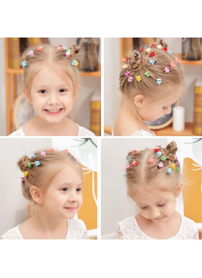 choicbaby choicbaby 80PCS Baby Hair Clips for Girls 16 Different Variety of Colors Cute Baby Hair Accessories Mini Flower Hair Clip for Infant Fine Hair  - Image 4