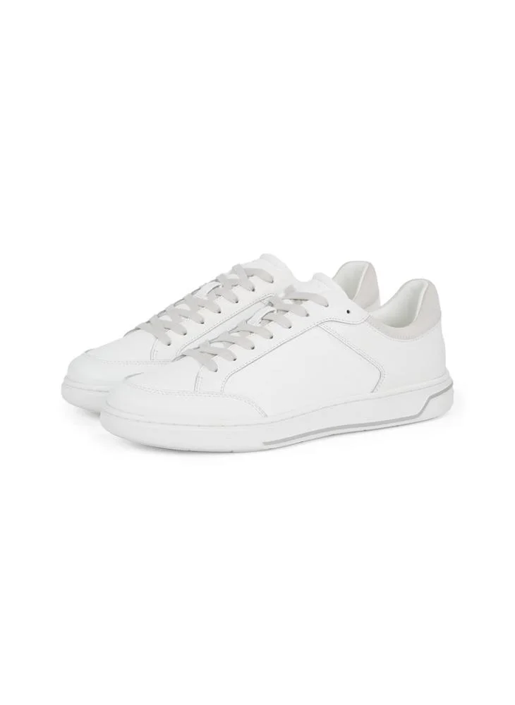 CALVIN KLEIN LOW LACE UP LEATHER TRAINERS