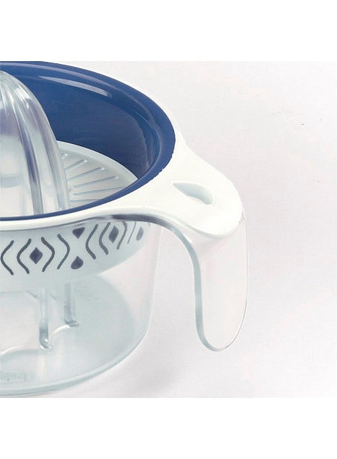 Stefanplast Tosca Graduated Manual Orange Juicer White and Blue 400 ml 55951 - Image 2