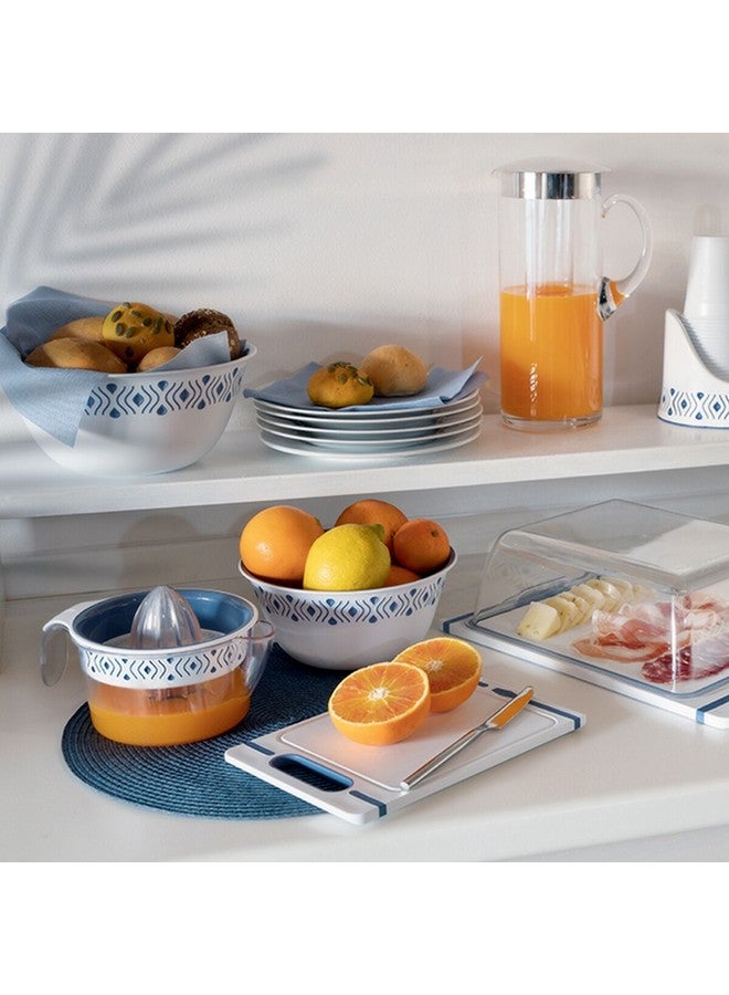 Stefanplast Tosca Graduated Manual Orange Juicer White and Blue 400 ml 55951 - Image 4