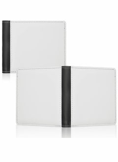 Y&D Sublimation Heat Transfer Wallet, Leather Double Sided Blank DIY Wallet Card Holder For Men, Office Work Travel, Birthday Holiday Gifts (2 Pcs)  - Image 1