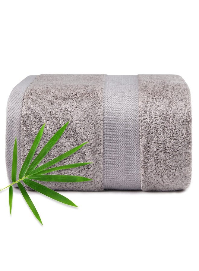 CANFOISON Extra Large Bath Sheet Towel for Body, Sensitive Skin, Adult Kids Baby Luxury Hotel, Gym Spa Super Soft Highly Absorbent Oversized Bath Sheet Towels 35" x 70" 1 Pack Light Gray - Image 1