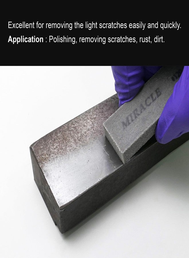 MIRACLE Eraser #120 – Rust & Scratch Remover, Metal Tool Cleaner, Polishing Block – 2.36 x 0.79 x 0.39 in (60 x 20 x 10 mm) - Image 4