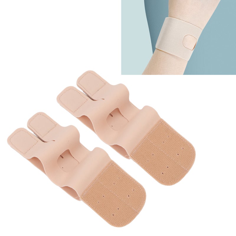2pcs TFCC Hand Brace Adjustable Skin Color TFCC Wrist Compression Strap for Sided Wrist Pain M - Image 2