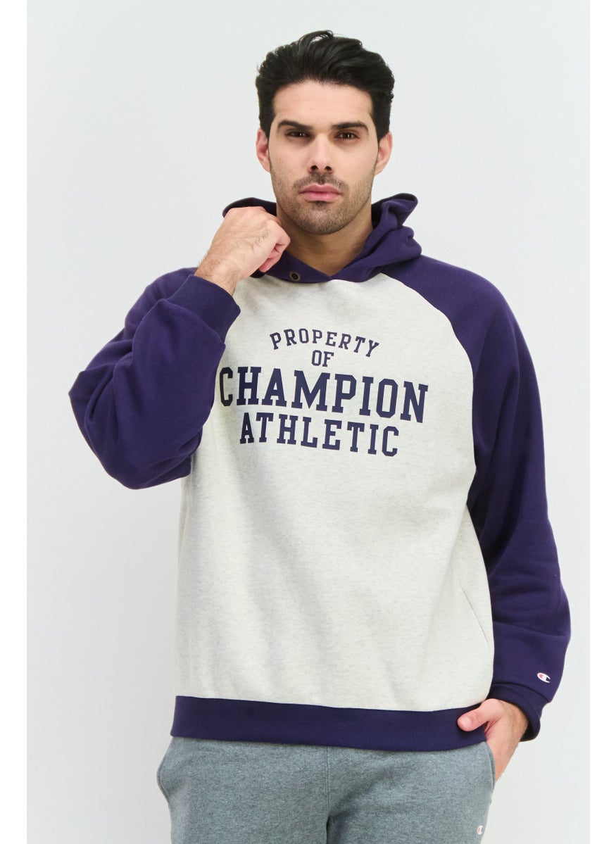 Champion Men Sportswear Fit Long Sleeve Outdoor Sweatshirt, Navy  - Image 1
