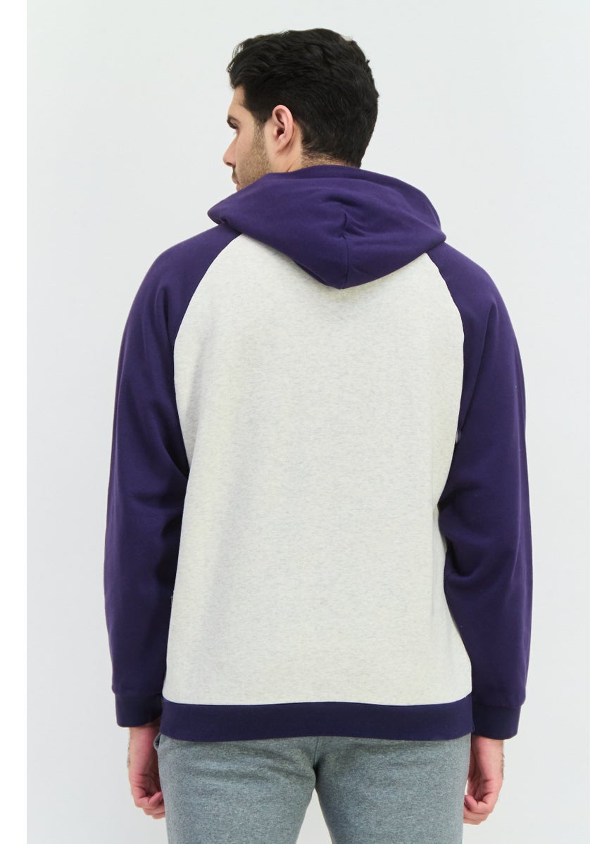 Champion Men Sportswear Fit Long Sleeve Outdoor Sweatshirt, Navy  - Image 3