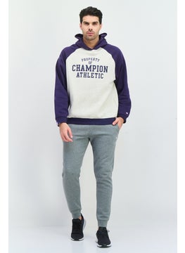 Champion Men Sportswear Fit Long Sleeve Outdoor Sweatshirt, Navy  - Image 4