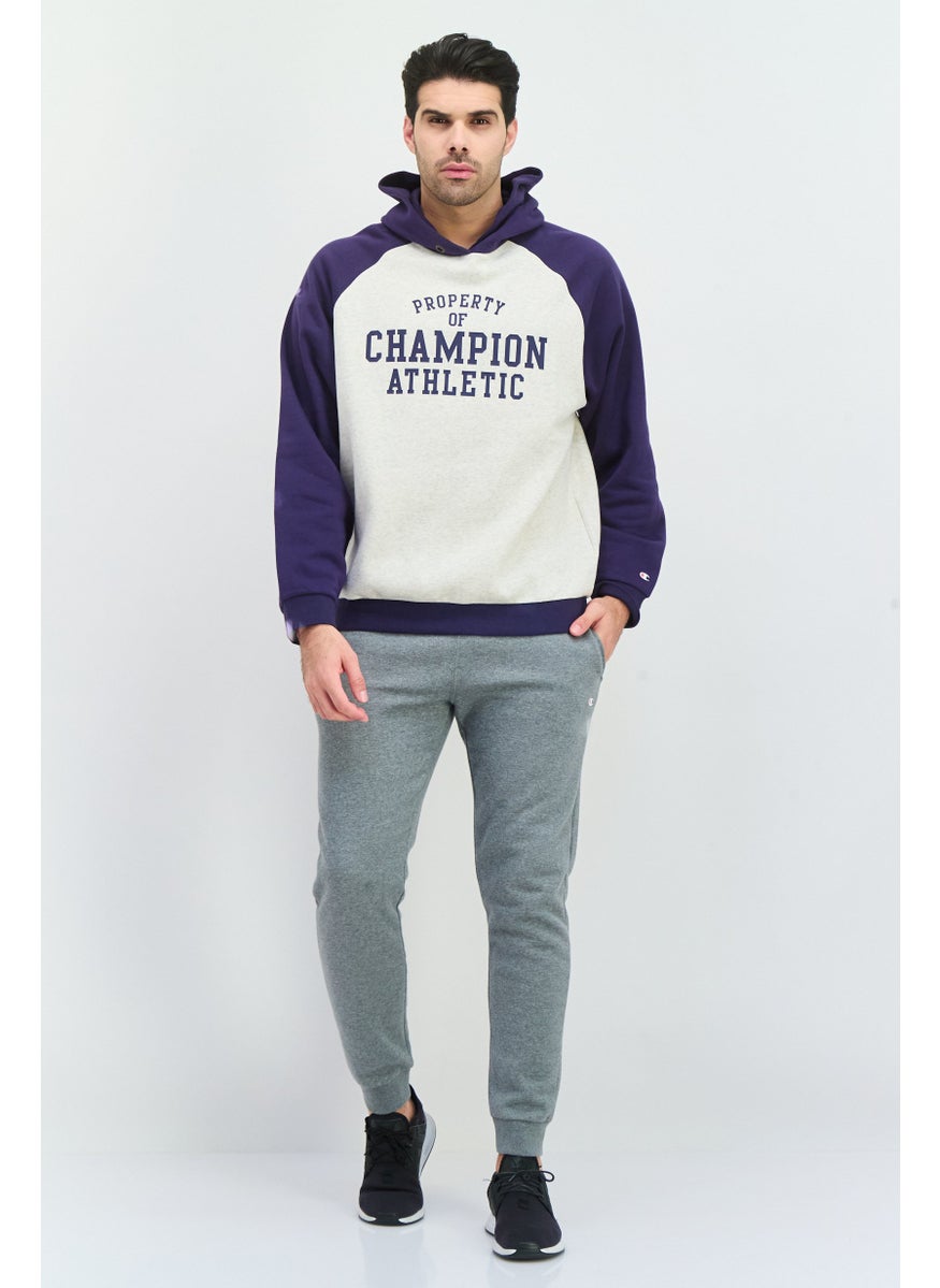 Champion Men Sportswear Fit Long Sleeve Outdoor Sweatshirt, Navy  - Image 4