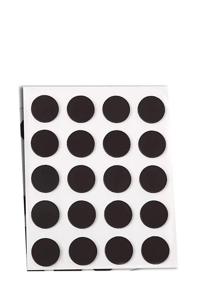 Generic Round Magnets with Adhesive Backing Flexible Magnet for Crafts Small Sticky Magnetic Dots for Hanging Light Objects DIY School Office Home (Black)  - Image 1