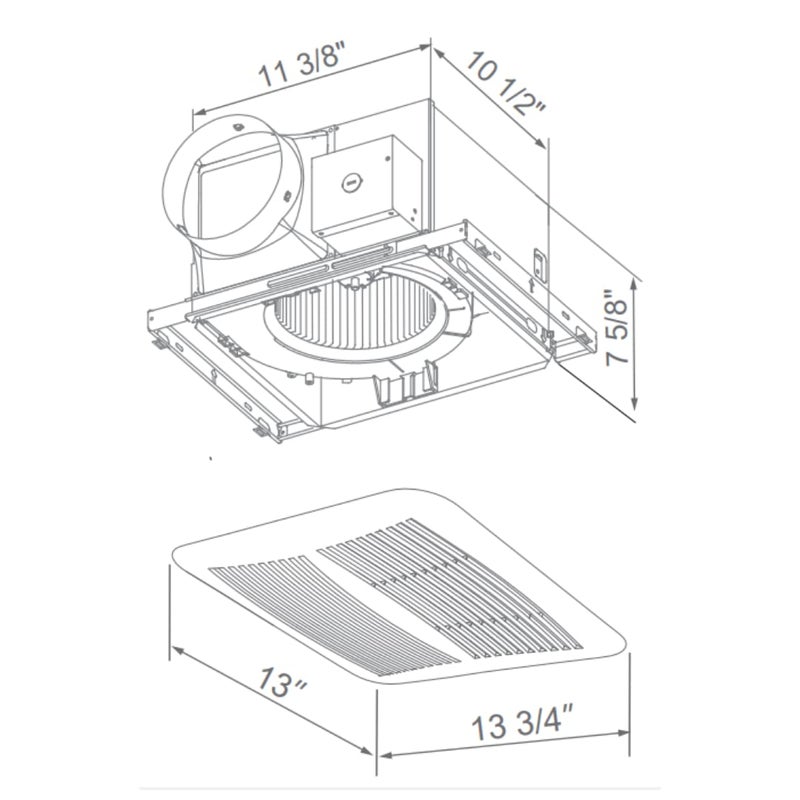 Astberg Astberg Heavy Duty Ceiling Mounted Exhaust Metal ASE 1501 150mm6 260CMH Ceiling ExhaustCassette ExhaustAir Circulation SystemFresh Air Ventilation System  - Image 5