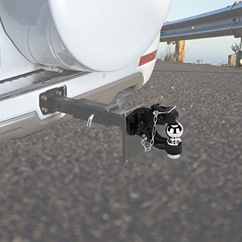ONLTCO Pintle Hook Pintle Hitches Receiver Hook 10 TON Combination Hitch Ball 2-5/16” Fits Hitch Hook Military Receiver 12000 lbs - Image 5