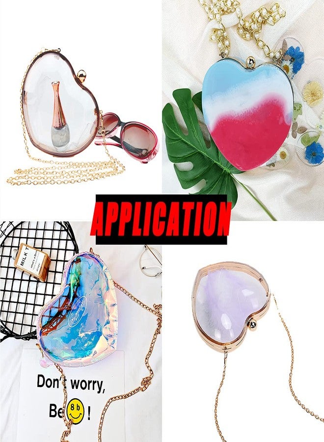 MUFUN Resin Clutch Metal Frame for Epoxy Resin Handmade Crafts Making Supplies, Won't Rust and Fade, Creat Your Unique Clutch Bag, with 26 pcs Tools(No Silicone Mold) - Image 3