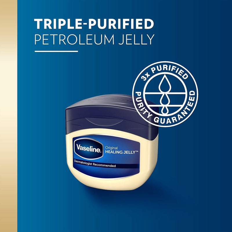 Vaseline Petroleum Jelly Original 3 Count Provides Dry Skin Relief And Protects Minor Cuts Dermatologist Recommended And Locks In Moisture 13oz - Image 3