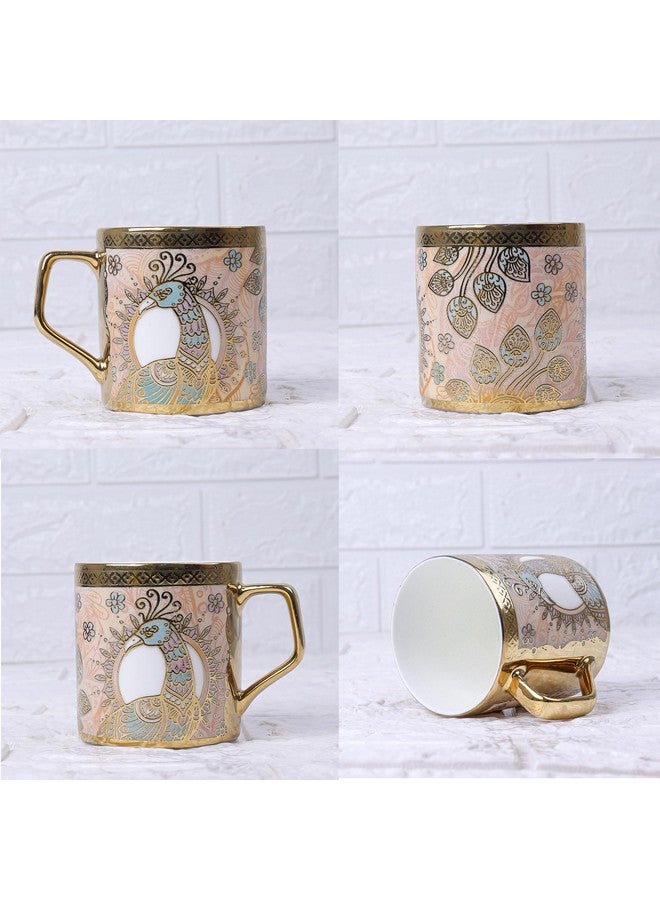 Femora Bone China Gloden Tea Cup (Crowned Gold), 160 ML - Image 2