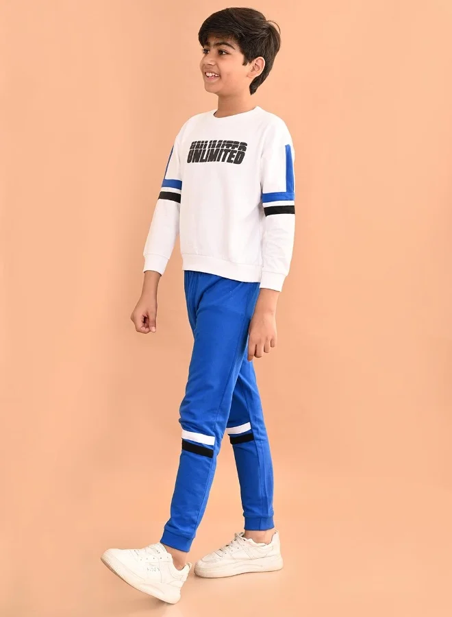 LILPICKS Solid Sweatshirt with Jogger Set