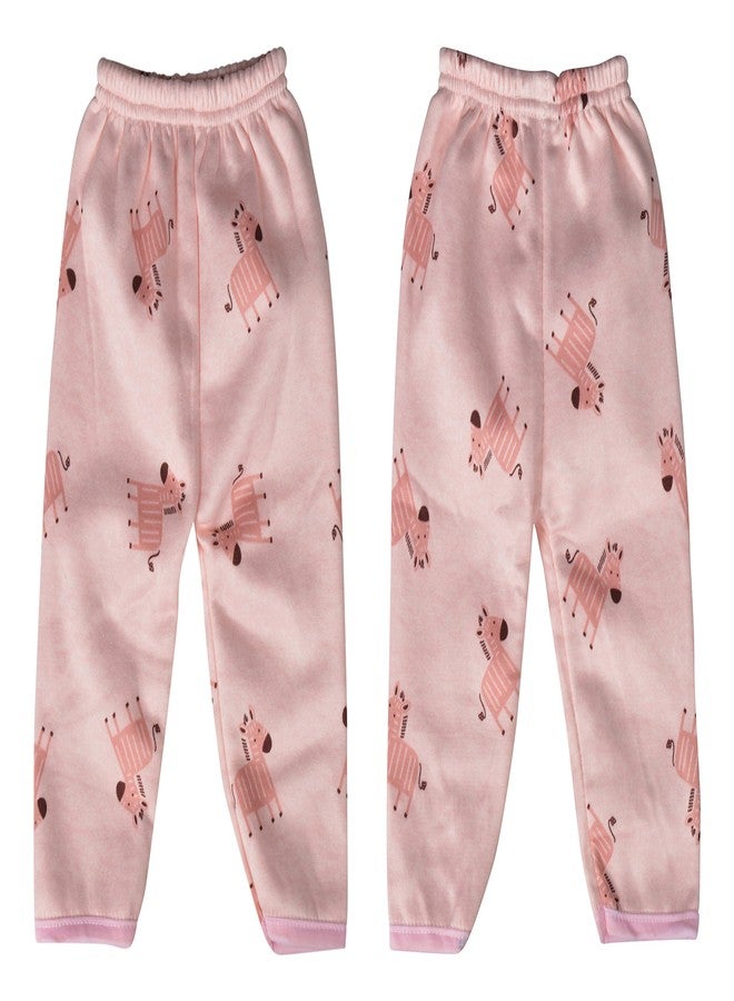 ماما ميا طقم ملابس شتوي للأطفال حديثي الولادة من ماماميا مكون من 5 قطع مع بطانة من الفرو الناعم (أفضل هدية لحفلات استقبال المولود) - حمار وحشي وردي (0-6 أشهر) - Image 3