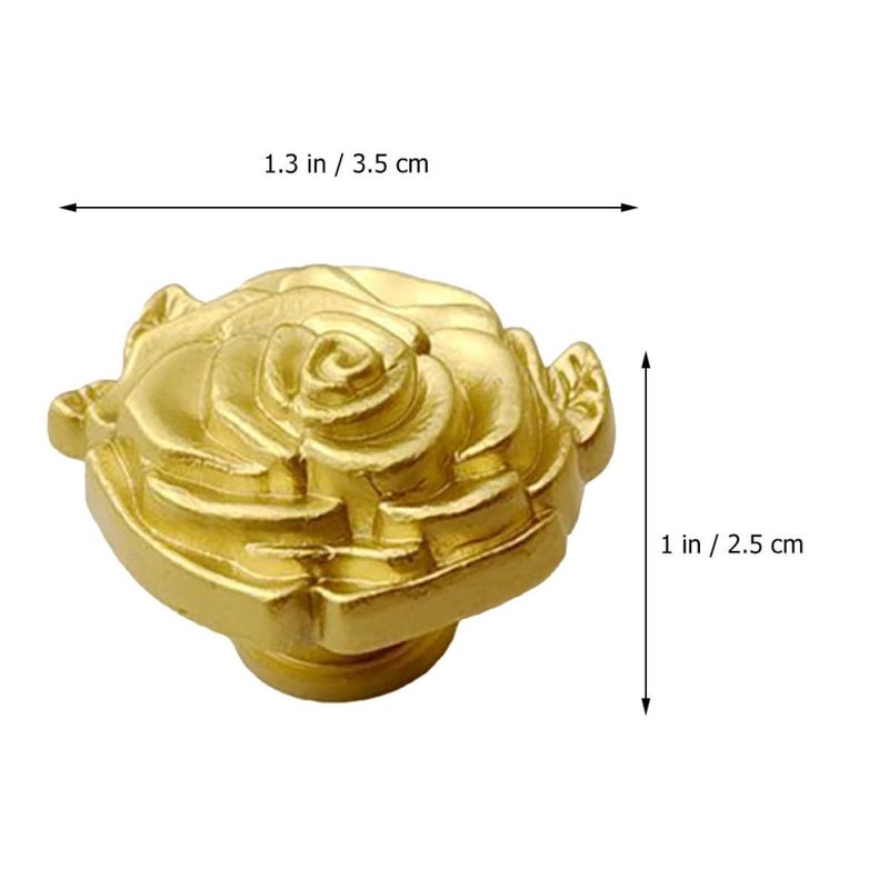 Rose Gold Cabinet Knobs And Drawer Pulls Brass Decorative Handles For Kitchen Furniture - Image 3