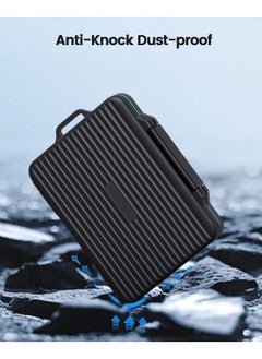 erorex 24 Slots SD Card Case Holder, Memory Card Case Water-Resistant Anti-Shock Memory Card Case for SD/Micro SD SDXC SDHC TF Card Carrying Storage Organizer Protector Cover with Labels&Carabiner  - Image 4