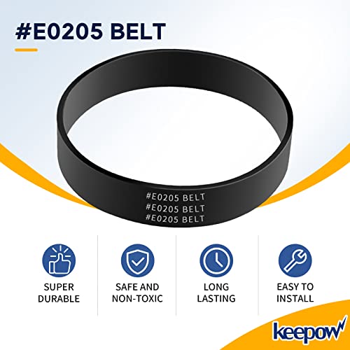 KEEPOW Vacuum Belt for Eureka, Part E0205 Belt for Eureka, Power Speed Vacuum Belts fit for Eureka NEU182B, NEU182A, NEU188A, NEU181, NEU180, NEU180B, NEU182, NEU186, NEU188, 4 Pack - Image 4