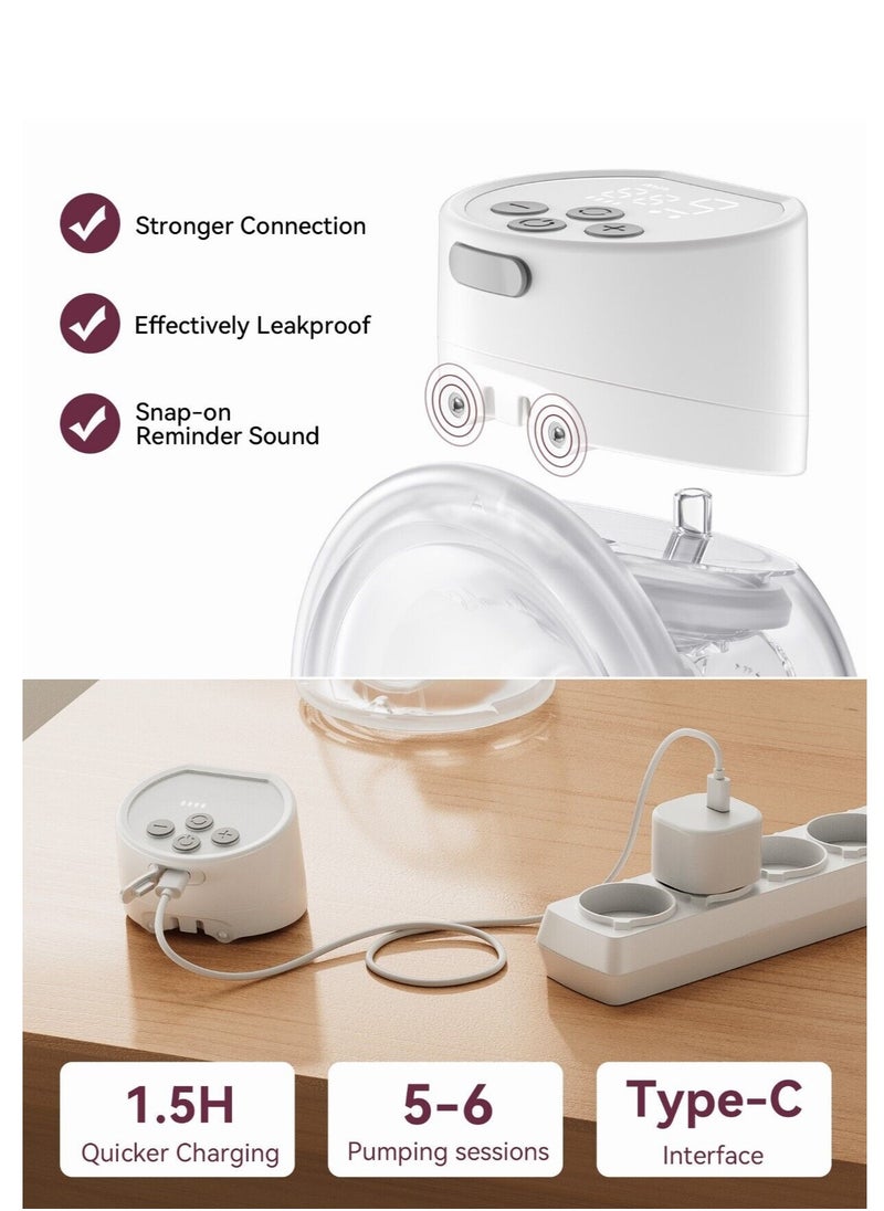 Wearable Hands-Free Breast Pump S12 Pro With Comfortable Double-Sealed Breast Pump Accessory 24MM, 3 Modes And 9 Levels - pzsku/Z2C110DB6E65BA66BD7A2Z/45/_/1700906885/ad89bb42-7dd3-4bbe-addf-781a6a806f28