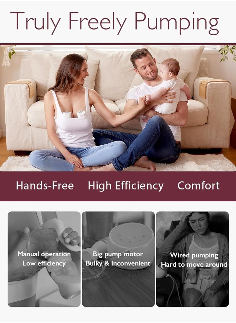 Momcozy - Wearable Hands-Free Breast Pump S12 Pro With Comfortable Double-Sealed Breast Pump Accessory 24MM, 3 Modes And 9 Levels - Image 1