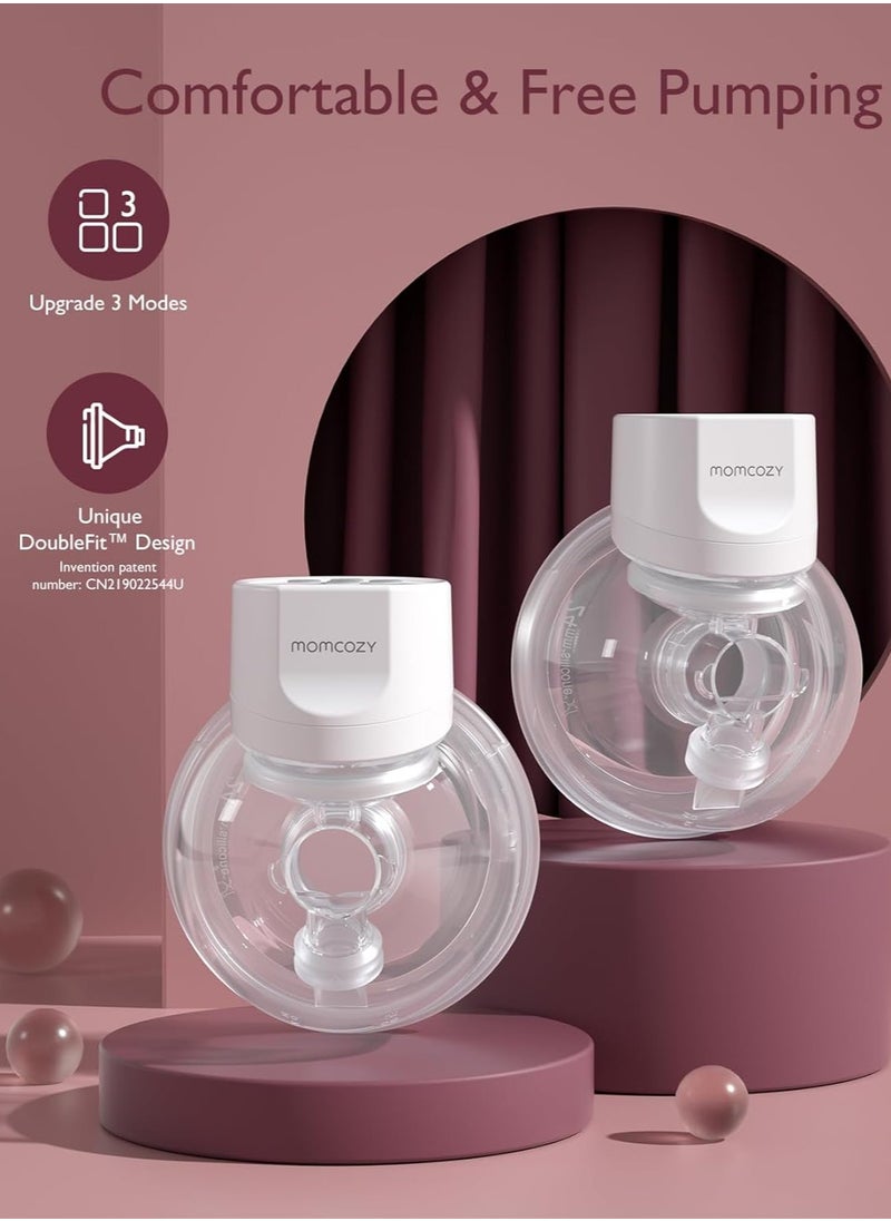 Momcozy - Wearable Hands-Free Breast Pump S12 Pro With Comfortable Double-Sealed Breast Pump Accessory 24MM, 3 Modes And 9 Levels - Image 1