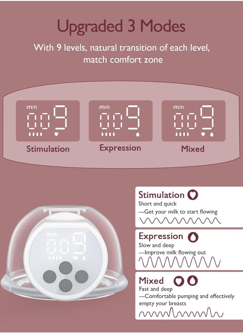 Wearable Hands-Free Breast Pump S12 Pro With Comfortable Double-Sealed Breast Pump Accessory 24MM, 3 Modes And 9 Levels - pzsku/Z2C110DB6E65BA66BD7A2Z/45/_/1721201725/24f79150-3dc4-461b-9598-aad362232e79