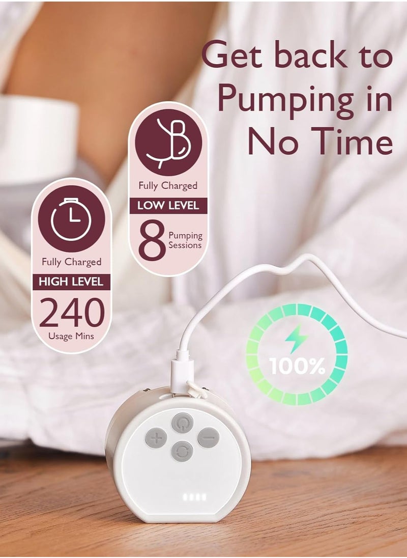 Momcozy - Wearable Hands-Free Breast Pump S12 Pro With Comfortable Double-Sealed Breast Pump Accessory 24MM, 3 Modes And 9 Levels - Image 1