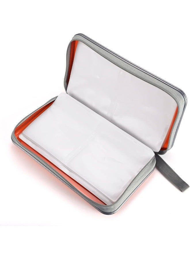 LIOVODE LIOVODE DVD Case, 96 Capacity CD Case Holder Storage Organizer Hard Plastic Protective Disc Wallet for Car  - Image 4