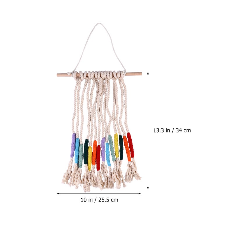 Woven Wall Hanging Tapestry Handmade Colorful Tapestry for Decor - Image 2
