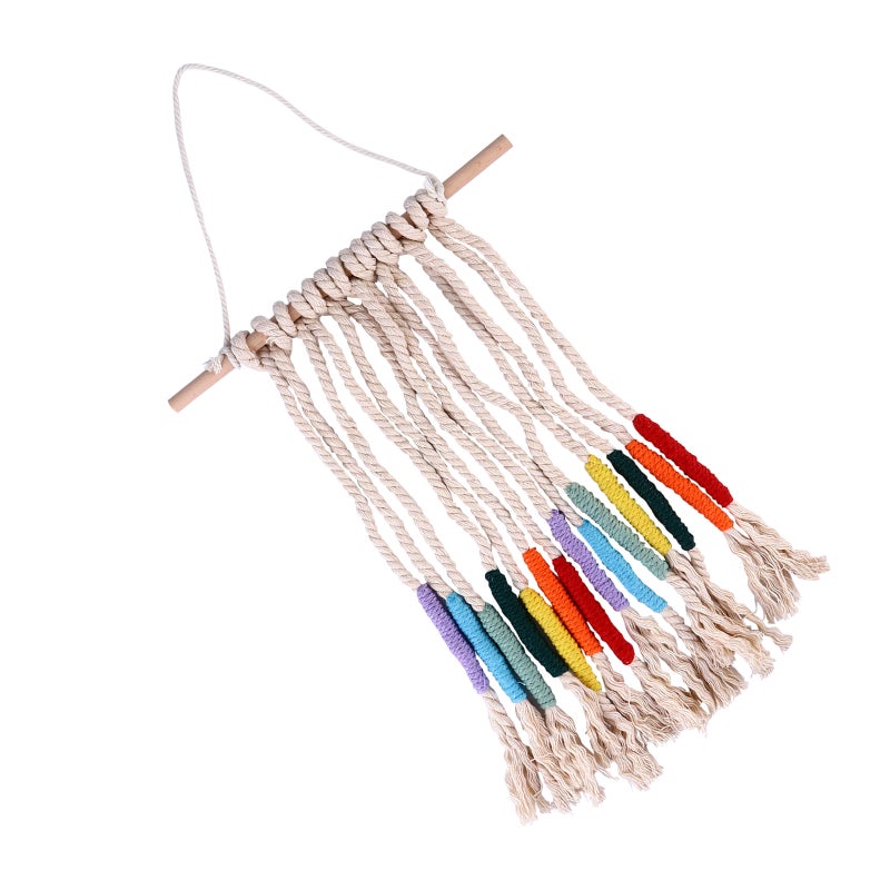 Woven Wall Hanging Tapestry Handmade Colorful Tapestry for Decor - Image 1