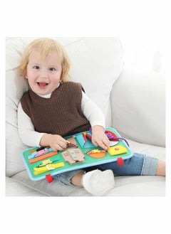 Y&D Toddler Busy Board 14 in 1 Activity Board, Montessori Sensory Toy for Fine Motor Skills, Learning Airplane or Car Travel, Preschool Educational Gift Kids, Garbage Style  - Image 3