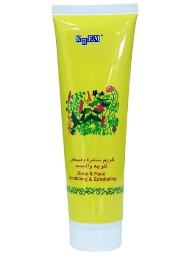 Krem Body & Face Scrubbing Cream 150ml – Gentle Exfoliating Cream for Smooth & Glowing Skin - Image 1