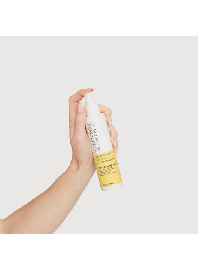 Paul Mitchell بخاخ تصفيف الشعر الحراري من كلين بيوتي - بخاخ حماية حرارية نباتي لجميع أنواع الشعر، بخاخ حماية حرارية لتثبيت خفيف 150 مل - Image 2