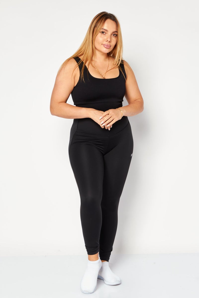 Reebok Women Sportswear Fit Training Tight, Black - Image 3