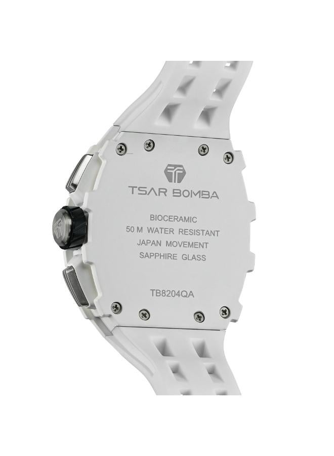 TSAR BOMBA ساعة يد رجالية تناظرية بسوار سيليكون - - Image 3