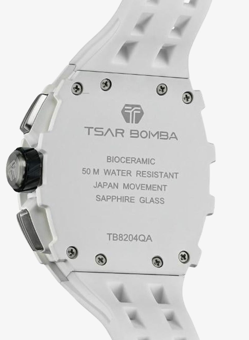 TSAR BOMBA Men's Silicone Analog Watch TB8204QA-01 - 43.5x50.5 mm - Image 3