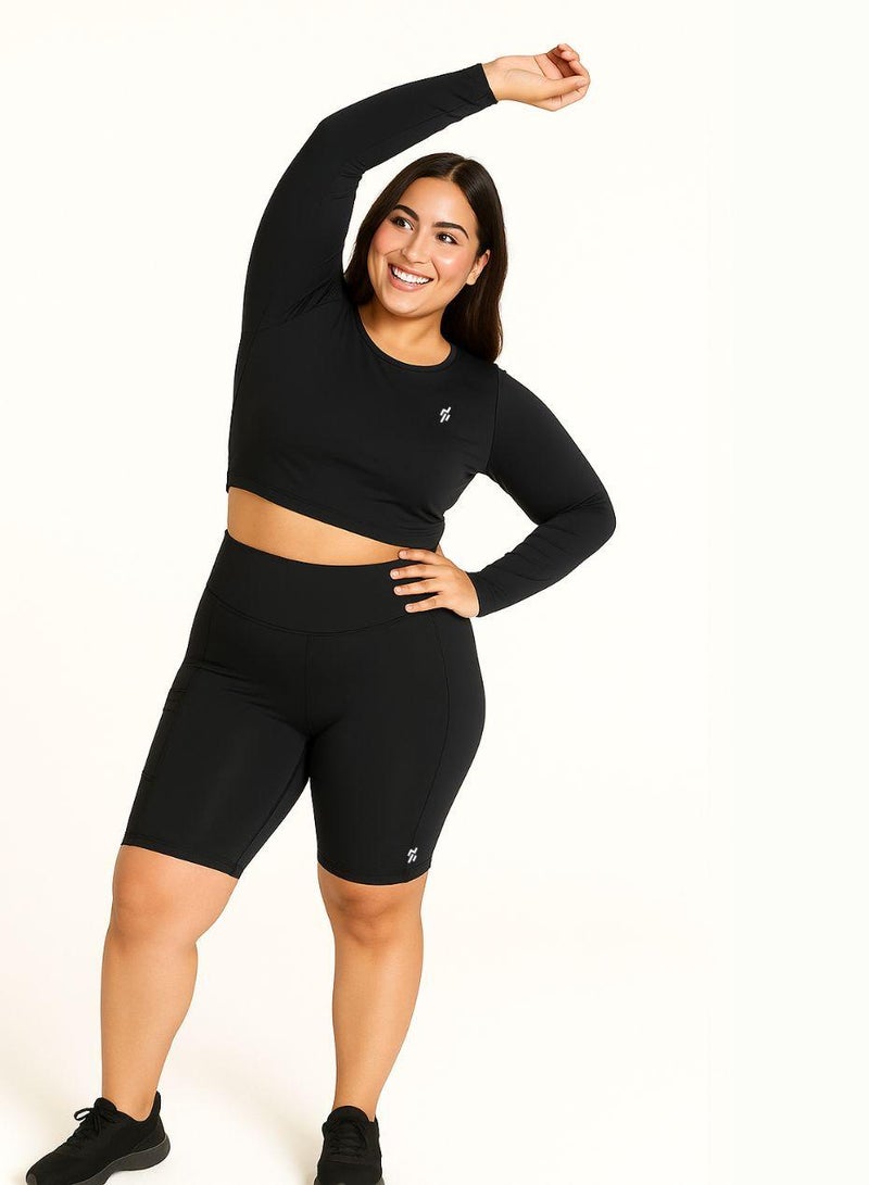 Moveletix Plus Size Shorts Smart Pocket Premium - Card Airpod slot - Image 5