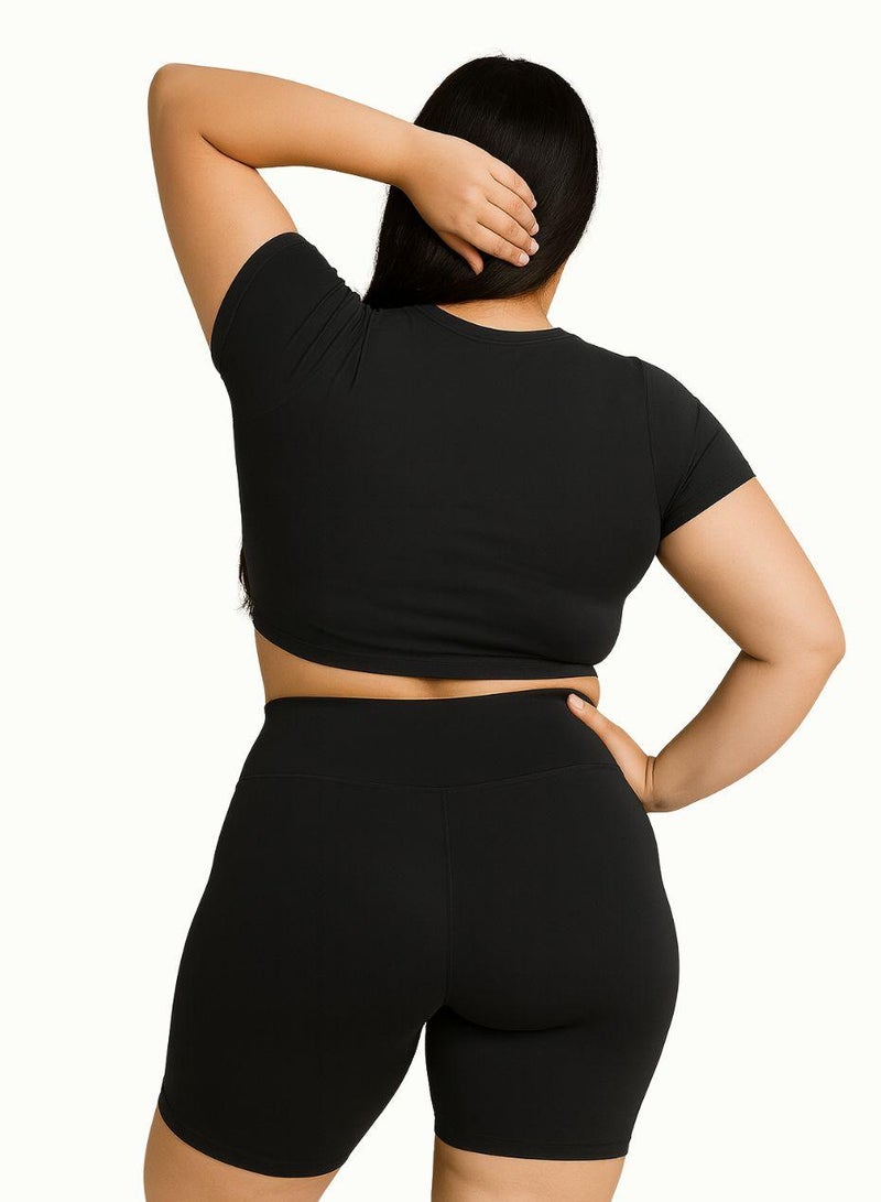 Moveletix Plus Size Shorts Smart Pocket Premium - Card Airpod slot - Image 3