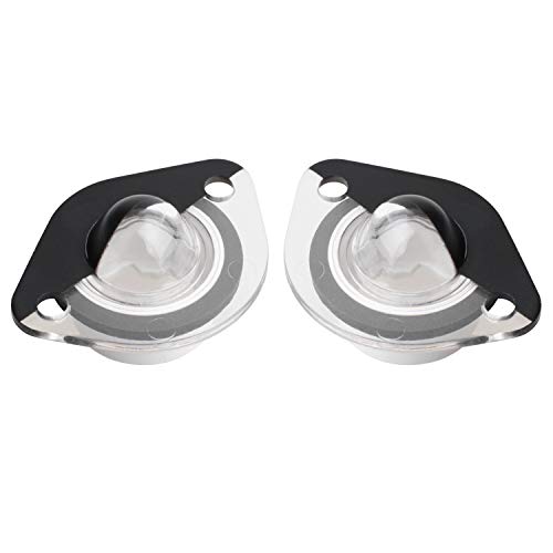 HERCOO License Plate Lights Lamp Lens Black Clips Housing Compatible with 1994-2004 Mustang Pickup Truck Rear Step Bumper Aftermarket, Pack of 2 - Image 5