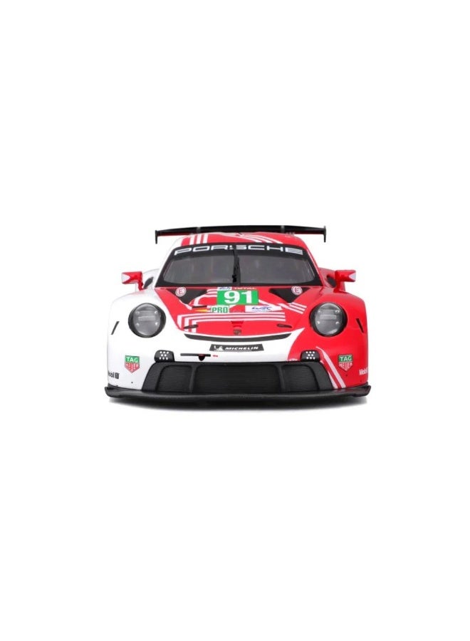 Bburago Race Porsche 911 RSR LM 2020 Die-cast Car (1:24, Red) - Image 2