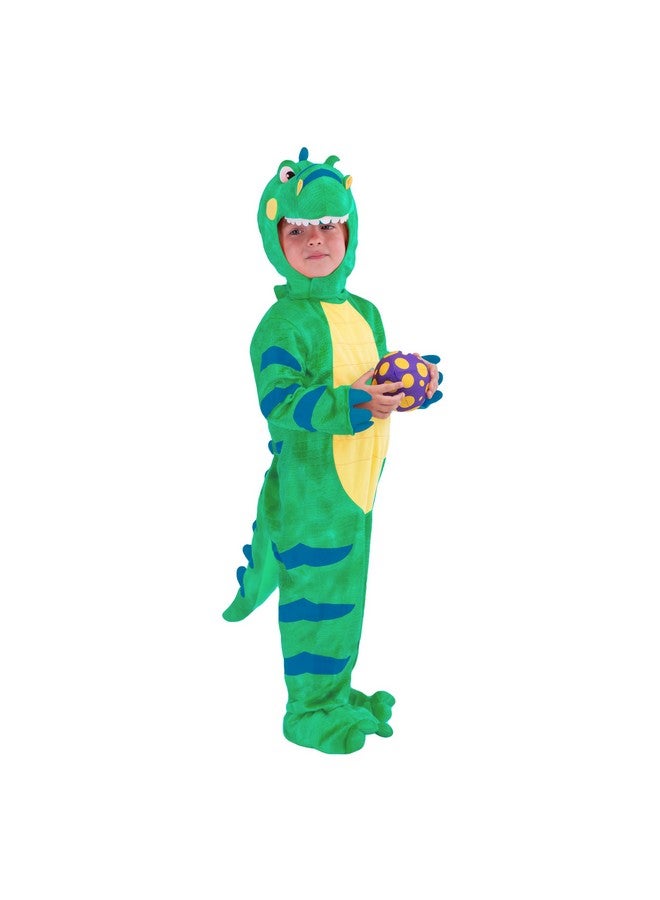 Spooktacular Creations Spooktacular Creations Halloween Child Green Dinosaur T-Rex Costume with Toy Dinosaur Egg for Dress up, Theme Party (3T (3-4 yrs))  - Image 3