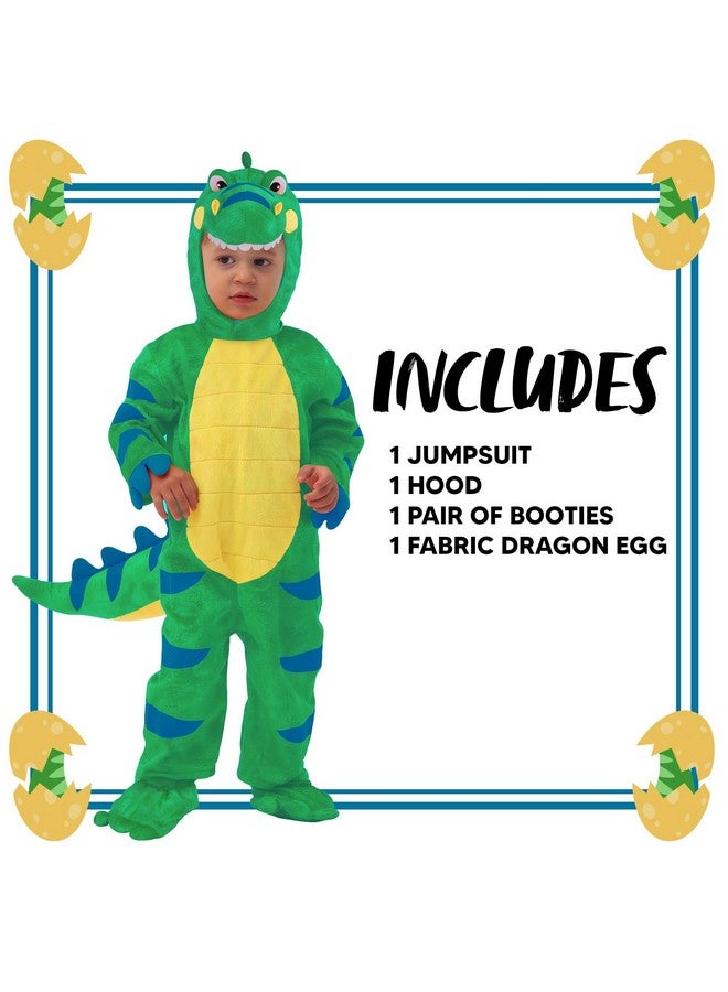 Spooktacular Creations Spooktacular Creations Halloween Child Green Dinosaur T-Rex Costume with Toy Dinosaur Egg for Dress up, Theme Party (3T (3-4 yrs))  - Image 5