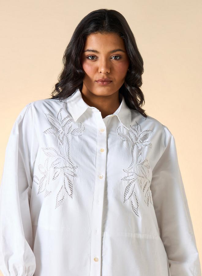  أولا بوبكن فستان مطرز بالزهور - Image 4