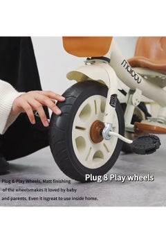 maidou Maidou Children's Tricycle, A Multi-functional Bicycle for Kids Aged 1 to 6, Infant Pushchair, Baby Toy Pushcart, Safe and Comfortable, Accompanying Children's Joyful Growth  - Image 2
