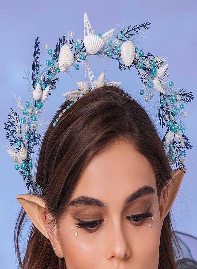 Campsis Seashell Headband for Beach Party:​​ Sparkling Bead and Shell Hair Accessory for Women, Mermaid Festival, Vacation Photos, and Summer Events. - Image 5