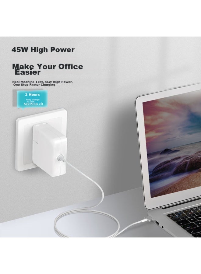 Mryc Apple Laptop Charger, Macbook Air Pro Power Adapter Cable, A1466 A1465 A1436, 45/60/85w Magnetic Head, Type-c - Image 3
